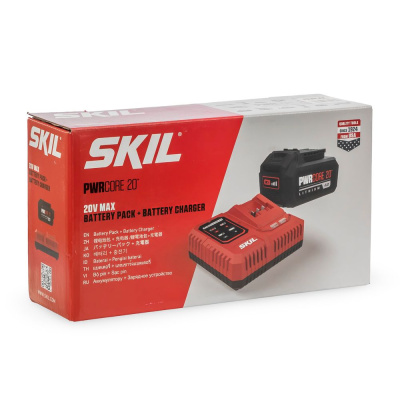 Комплект: Зарядное устройство SKIL QC5360 (6А) и Аккумуляторная батарея SKIL BY5196 (4Ач)